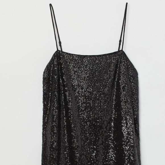 Black Sequined Dress - Picture 2 of 5